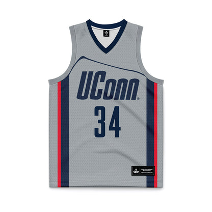 UConn - Women's Basketball Legends : Kelly Faris - Grey Basketball Jersey-0