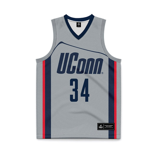 UConn - Women's Basketball Legends : Kelly Faris - Grey Basketball Jersey-0