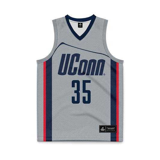 UConn - Women's Basketball Legends : Jean OConnor - Grey Basketball Jersey-0