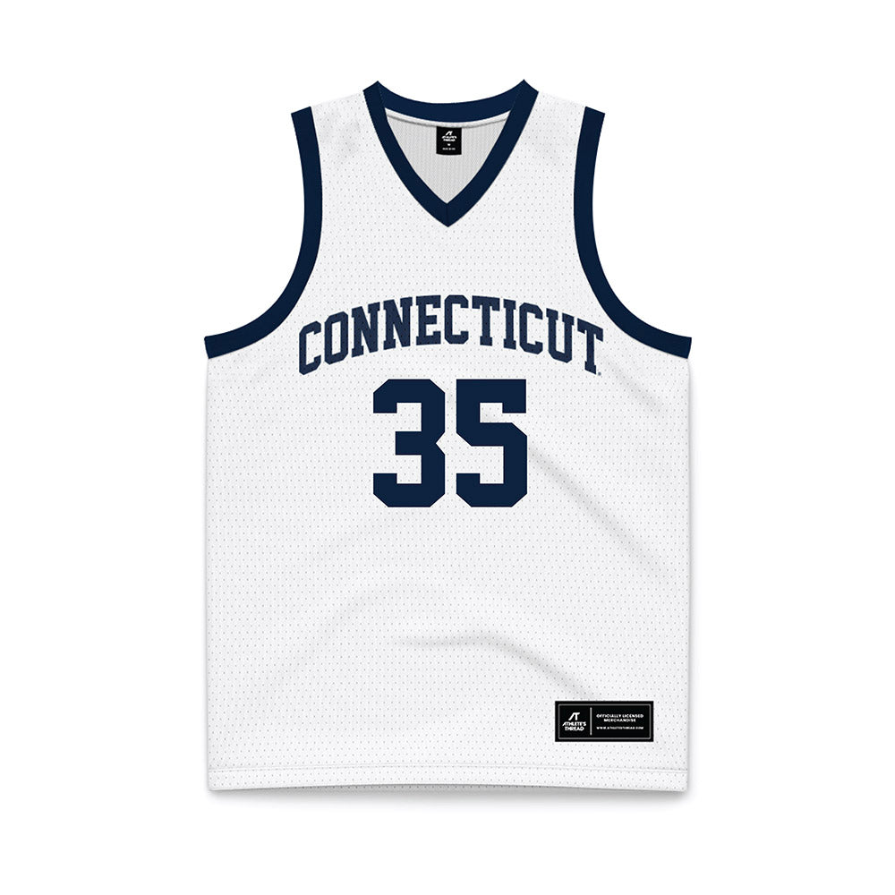 UConn - Women's Basketball Legends : Jean OConnor - White Basketball Jersey-0