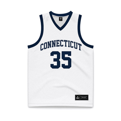 UConn - Women's Basketball Legends : Jean OConnor - White Basketball Jersey-0