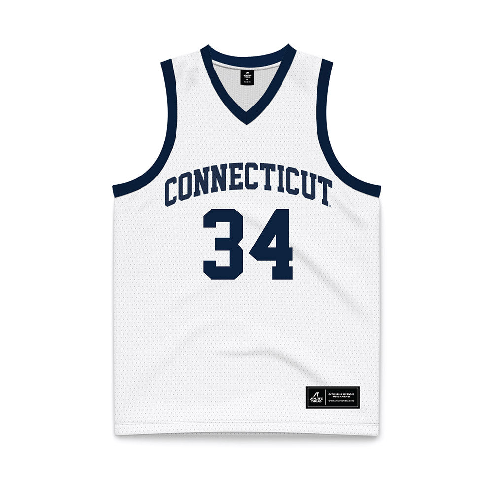 UConn - Women's Basketball Legends : Kelly Faris - White Basketball Jersey-0