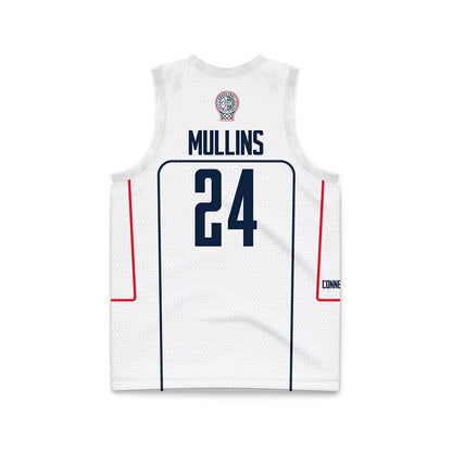 UConn - NCAA Men's Basketball : Braylon Mullins - White Basketball Jersey-1