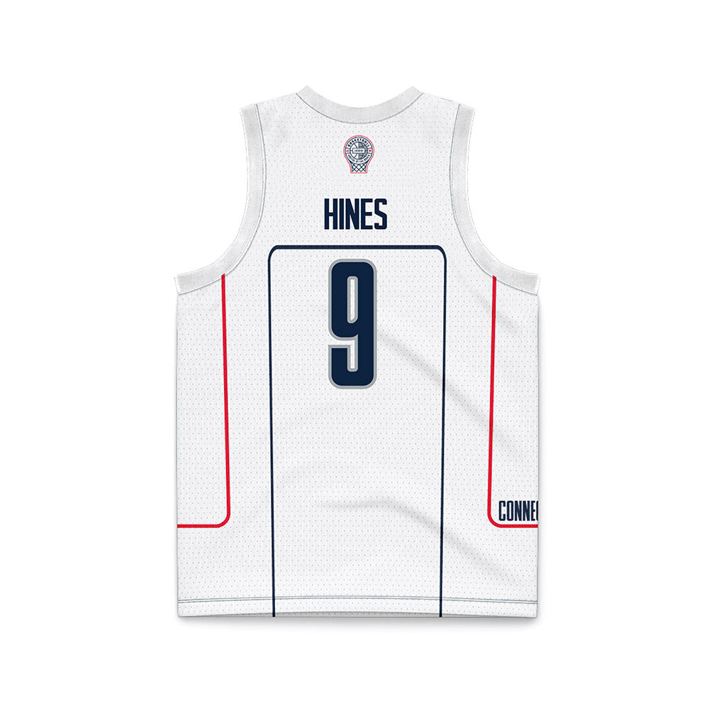 UConn - NCAA Men's Basketball : Na'Jai Hines - Grey Basketball Jersey-1