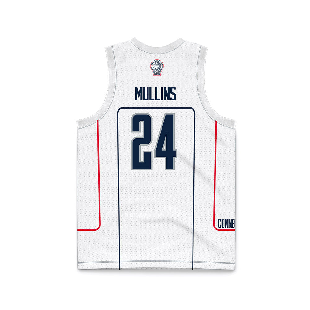 UConn - NCAA Men's Basketball : Braylon Mullins - Grey Basketball Jersey-1
