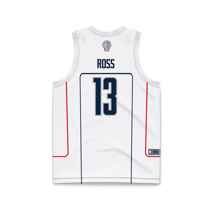 UConn - NCAA Men's Basketball : Jacob ROSS - Grey Basketball Jersey-1