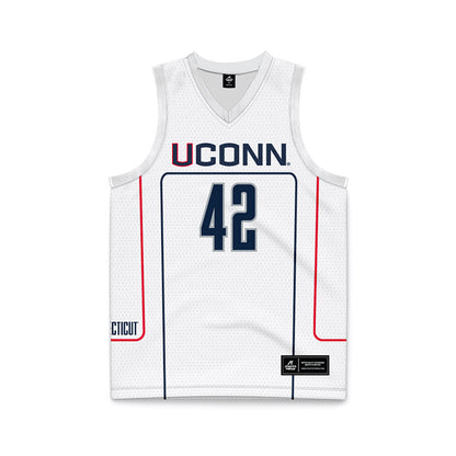 UConn - Men's Basketball Legends : Khalid El-Amin - Grey Basketball Jersey-0