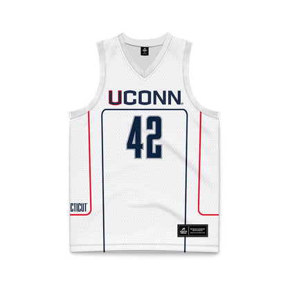 UConn - Men's Basketball Legends : Khalid El-Amin - Grey Basketball Jersey-0