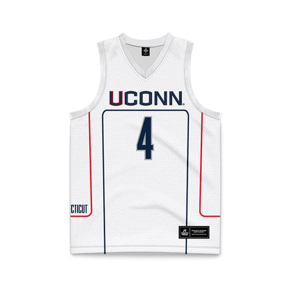 UConn - NCAA Men's Basketball : Dwayne Koroma - Grey Basketball Jersey-0