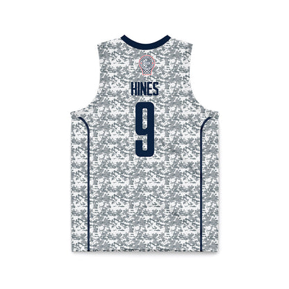 UConn - NCAA Men's Basketball : Na'Jai Hines - White Camo Basketball Jersey-1