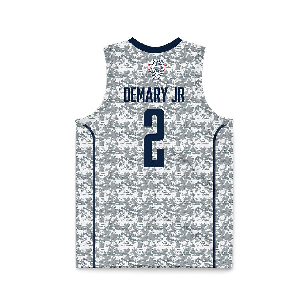 UConn - NCAA Men's Basketball : Silas Demary Jr - White Camo Basketball Jersey-1