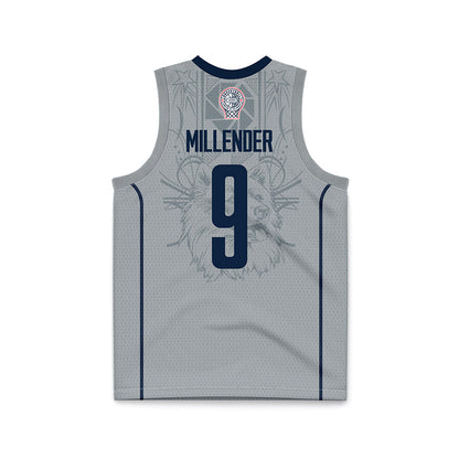 UConn - NCAA Men's Basketball : Alec Millender - Grey Basketball Jersey-1