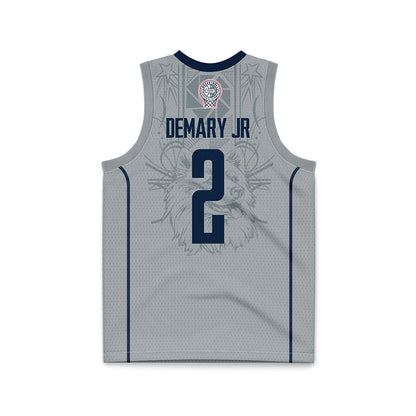 UConn - NCAA Men's Basketball : Silas Demary Jr - Grey Basketball Jersey-1