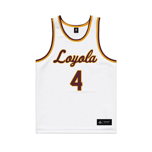  - NCAA Women's Basketball : Audrey Deptula - White Basketball Jersey-0
