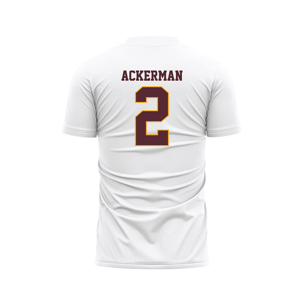 Loyola - NCAA Women's Soccer : Sophie Ackerman - White Soccer Jersey-1