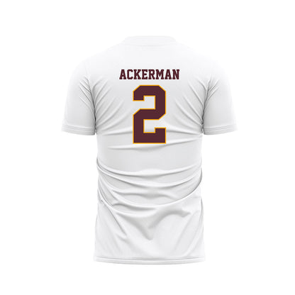Loyola - NCAA Women's Soccer : Sophie Ackerman - White Soccer Jersey-1