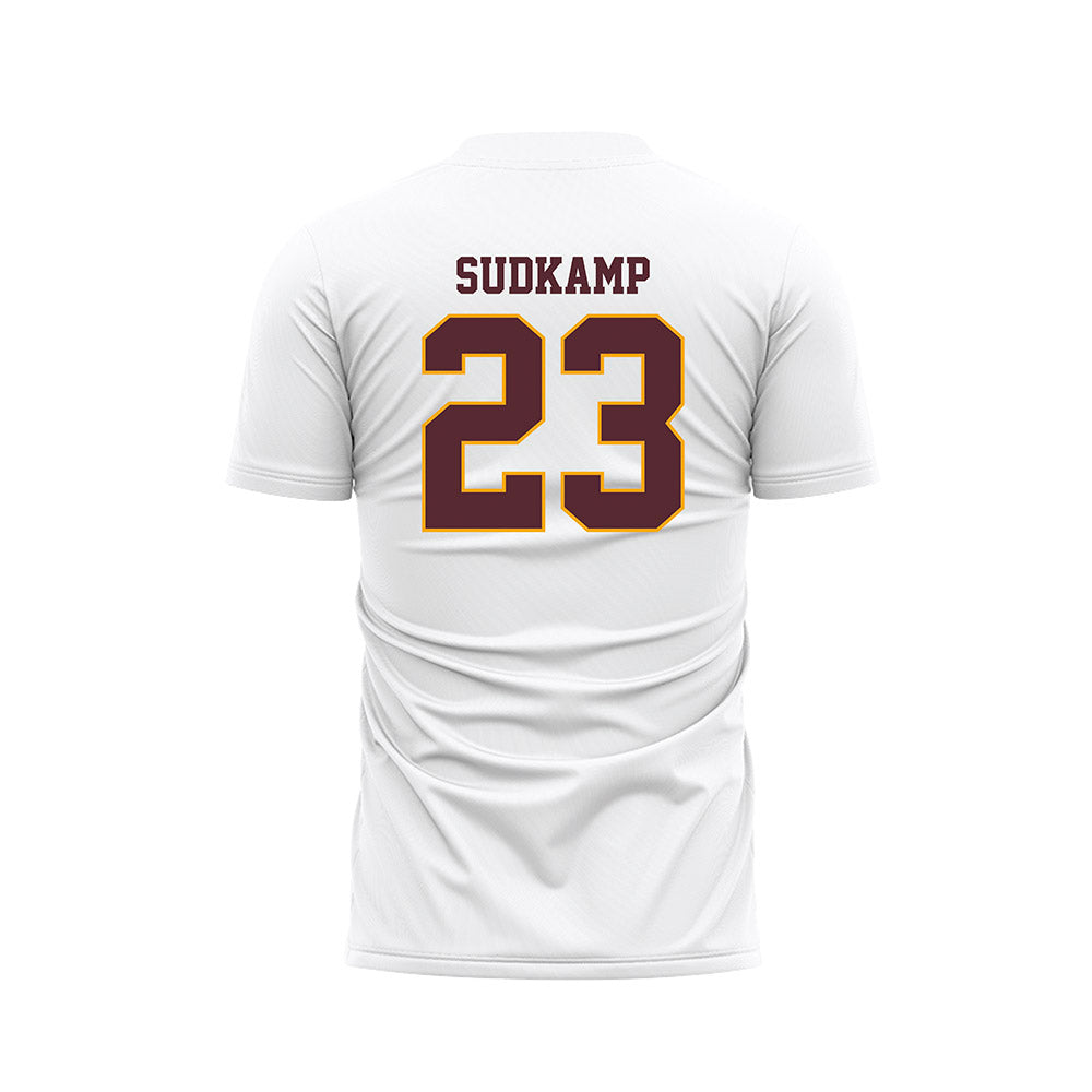 Loyola - NCAA Women's Soccer : Abby Sudkamp - White Soccer Jersey-1