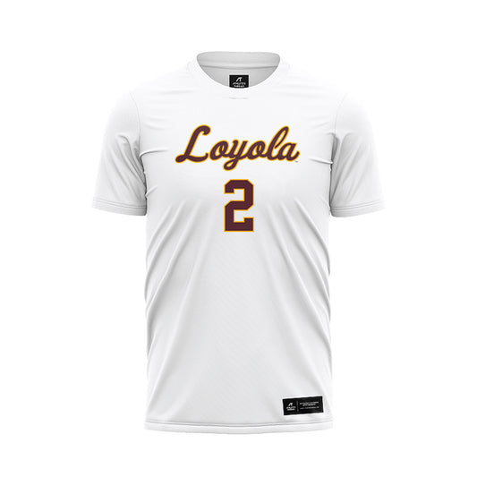 Loyola - NCAA Women's Soccer : Sophie Ackerman - White Soccer Jersey-0