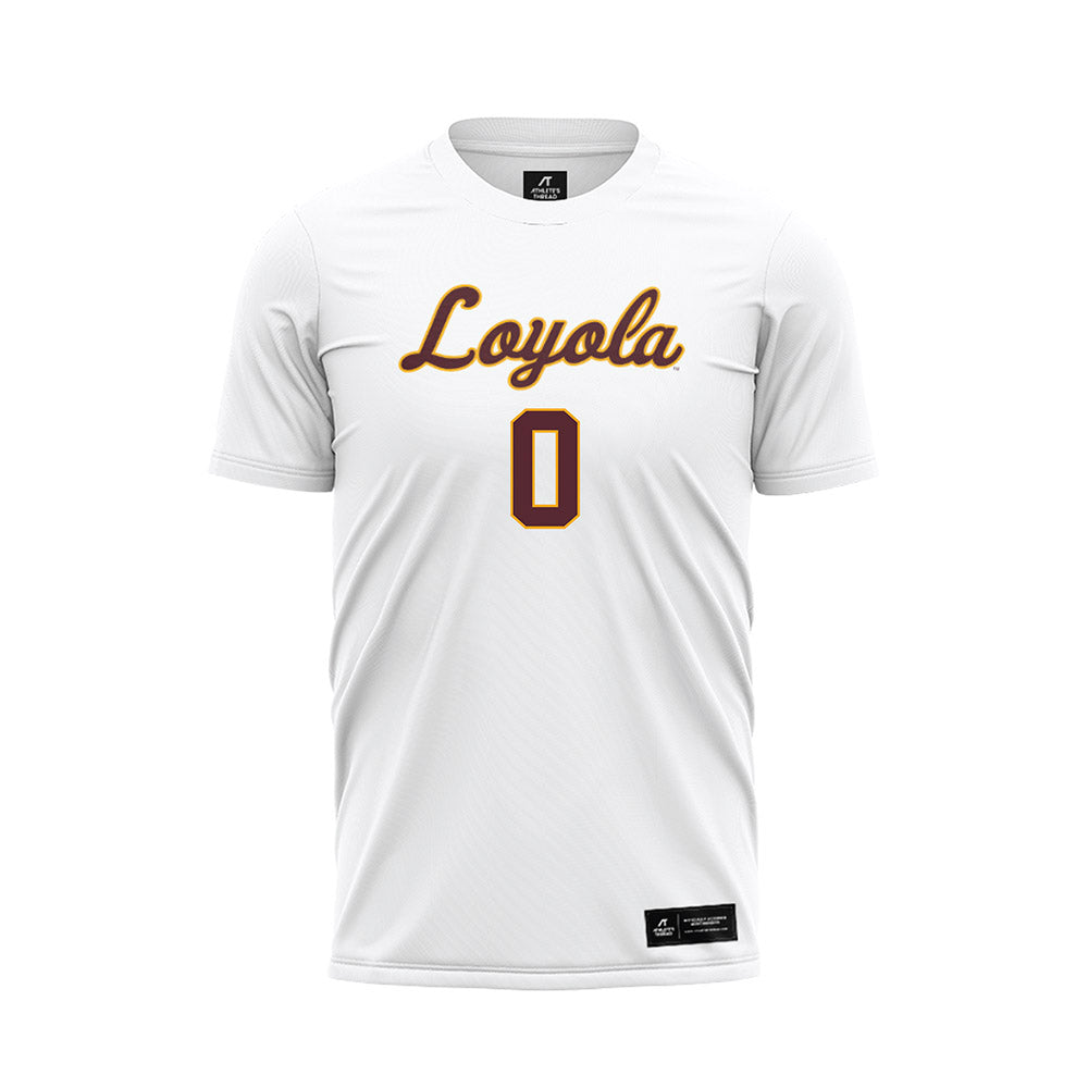 Loyola - NCAA Women's Soccer : Sally Patton - White Soccer Jersey-0