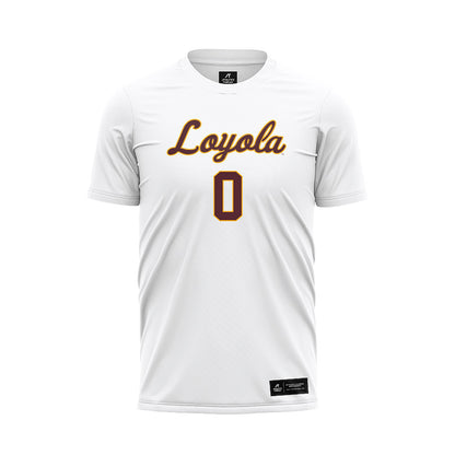 Loyola - NCAA Women's Soccer : Sally Patton - White Soccer Jersey-0