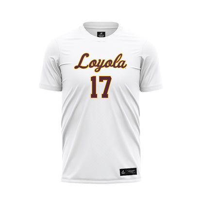 Loyola - NCAA Women's Soccer : Mia Lanni - White Soccer Jersey-0