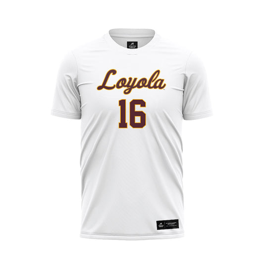 Loyola - NCAA Women's Soccer : Josslyn Weissman - White Soccer Jersey-0