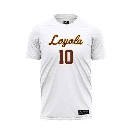 Loyola - NCAA Women's Soccer : Gabby Wojtarowicz - White Soccer Jersey-0