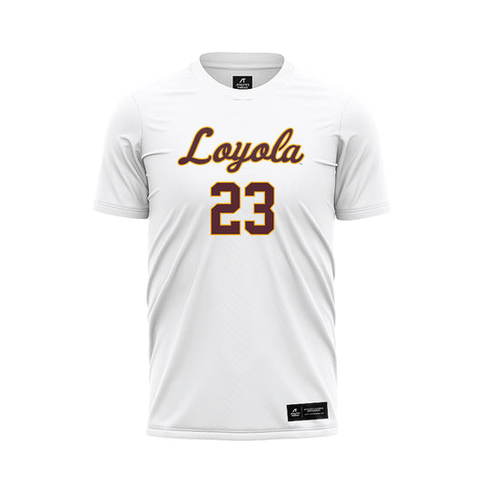 Loyola - NCAA Women's Soccer : Abby Sudkamp - White Soccer Jersey-0