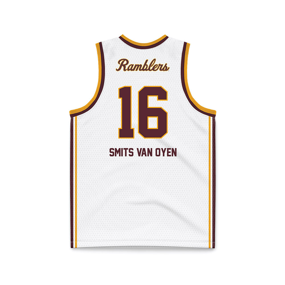 Loyola - NCAA Men's Volleyball : Alexander Smits Van Oyen - White Basketball Jersey-1