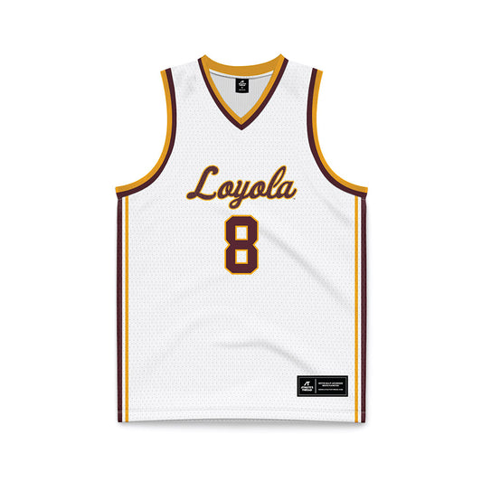 Loyola - NCAA Men's Volleyball : Aleksandar Sosa - White Basketball Jersey-0