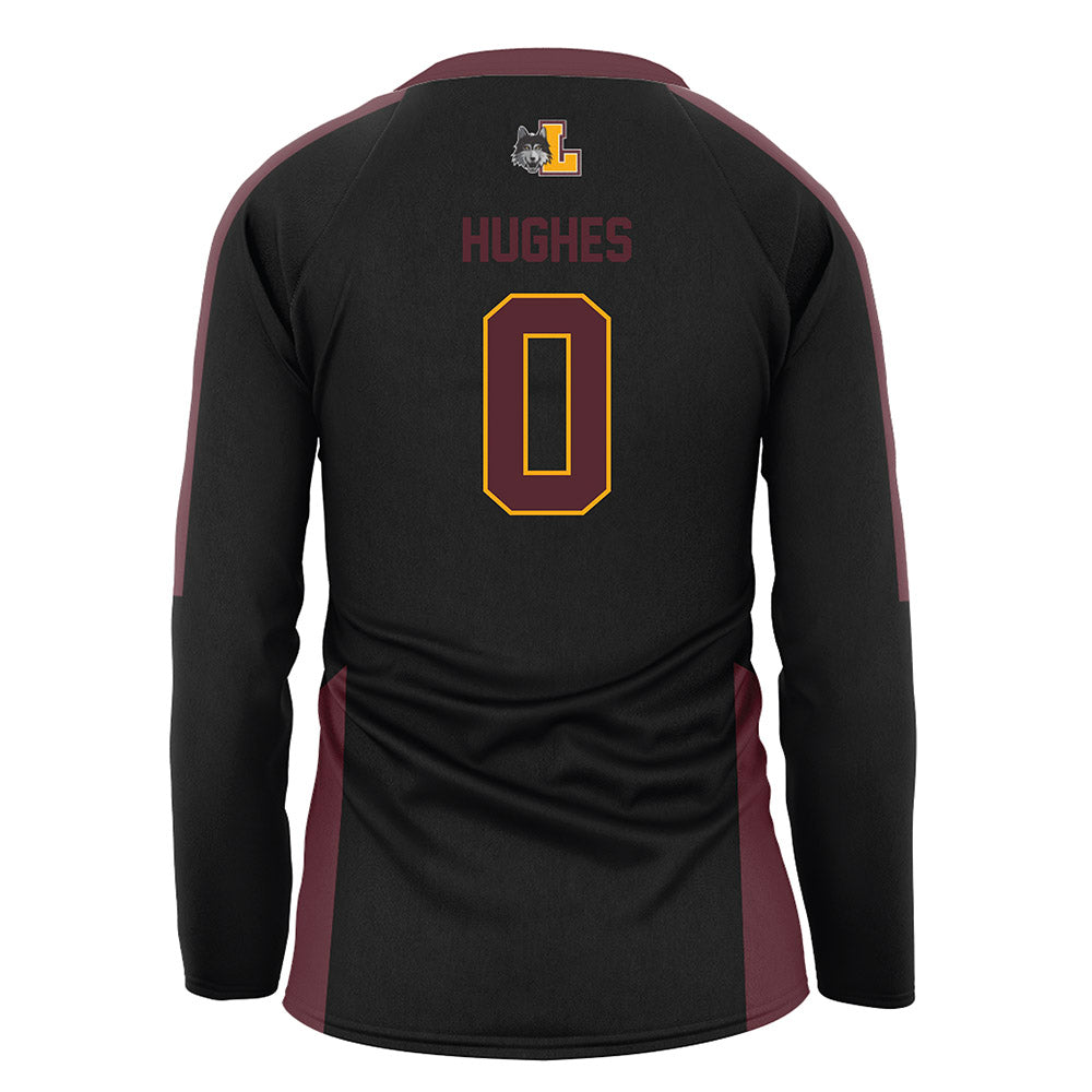 Loyola - NCAA Women's Volleyball : Camryn Hughes - Black Volleyball Jersey-1