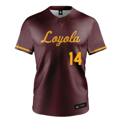 Loyola - NCAA Softball : Evelyn Miller - Maroon Jersey-0