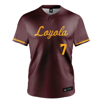Loyola - NCAA Softball : Mackenzie Patterson - Maroon Jersey-0
