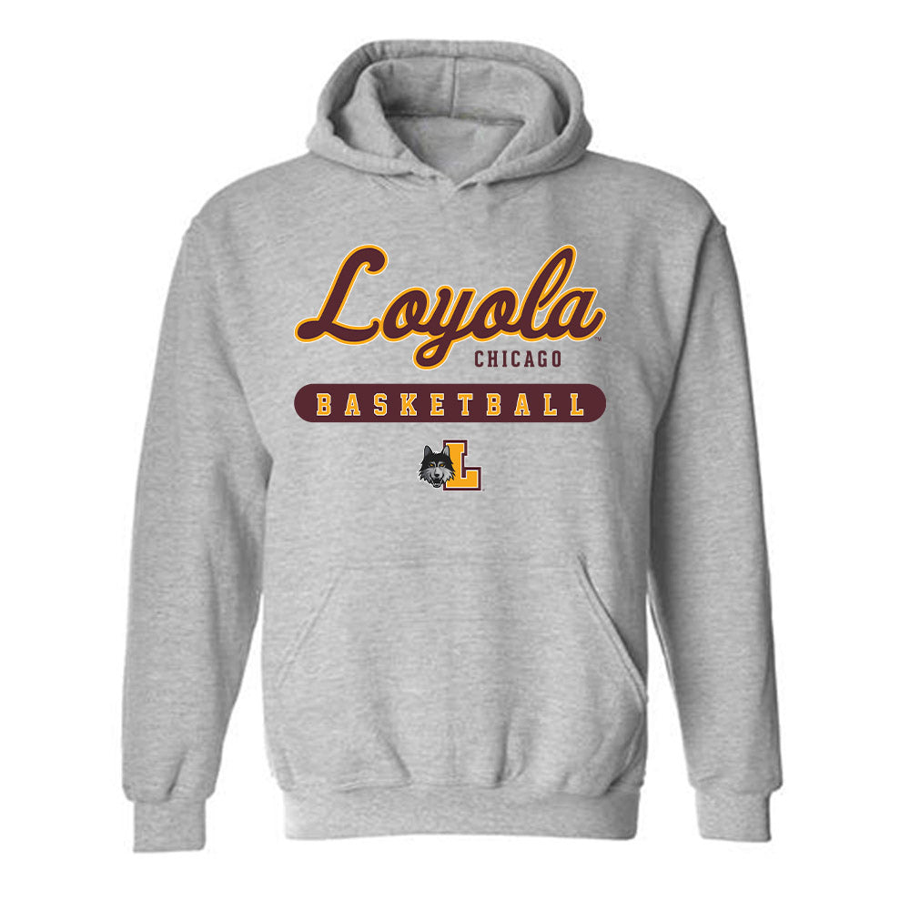 Loyola - NCAA Men's Basketball : Kayde Dotson - Classic Shersey Hooded Sweatshirt-0