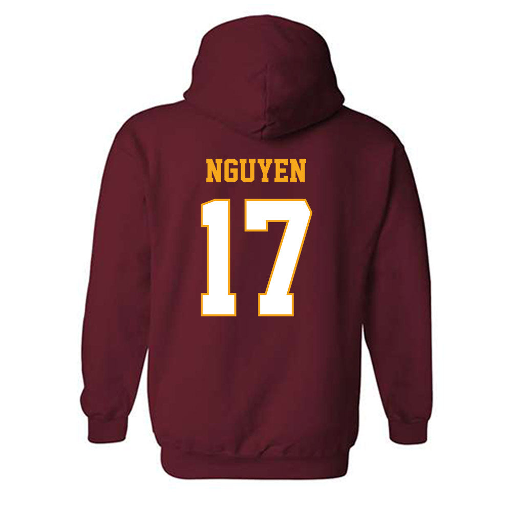 Loyola - NCAA Women's Volleyball : Leyna Nguyen - Classic Shersey Hooded Sweatshirt-1