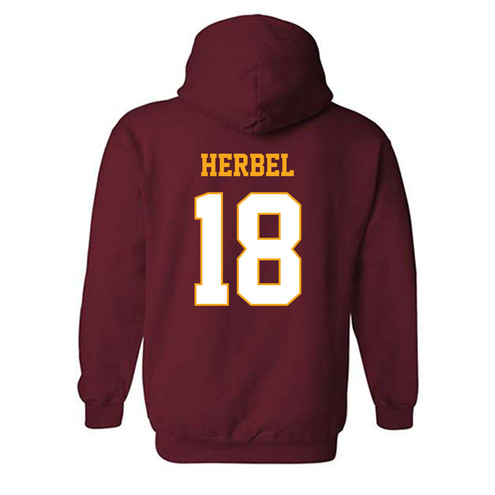 Loyola - NCAA Men's Soccer : Chase Herbel - Classic Shersey Hooded Sweatshirt-1