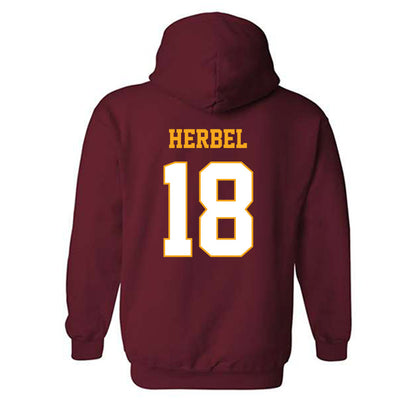 Loyola - NCAA Men's Soccer : Chase Herbel - Classic Shersey Hooded Sweatshirt-1