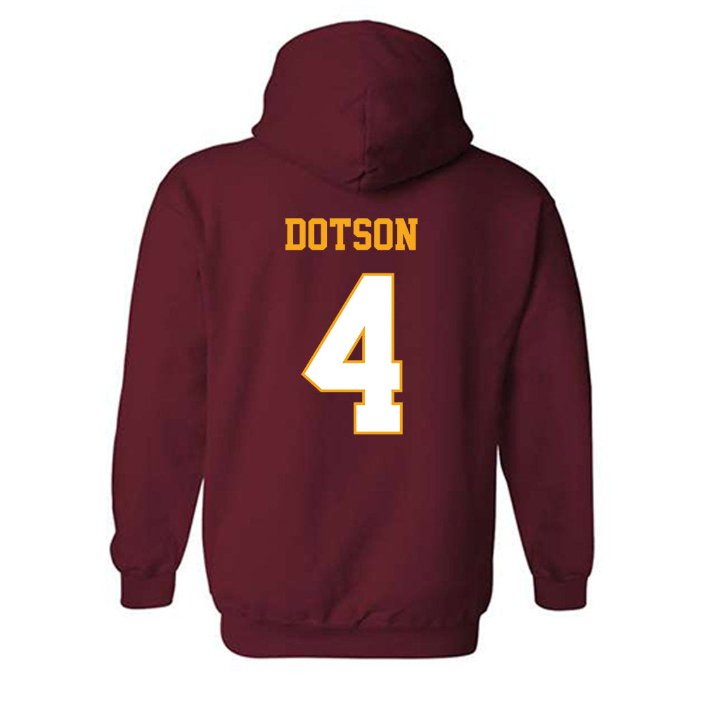 Loyola - NCAA Men's Basketball : Kayde Dotson - Classic Shersey Hooded Sweatshirt-1