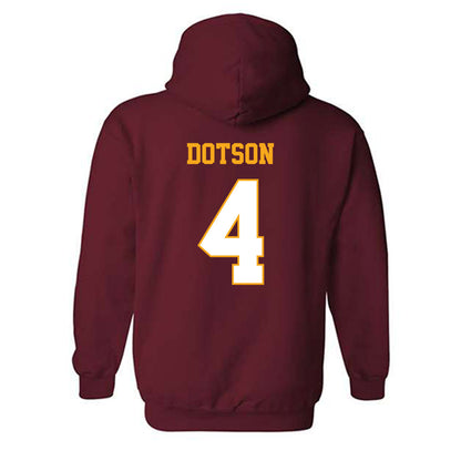 Loyola - NCAA Men's Basketball : Kayde Dotson - Classic Shersey Hooded Sweatshirt-1