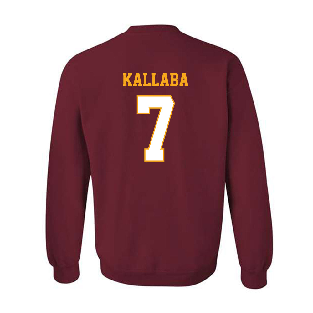 Loyola - NCAA Women's Soccer : Riga Kallaba - Classic Shersey Crewneck Sweatshirt-1
