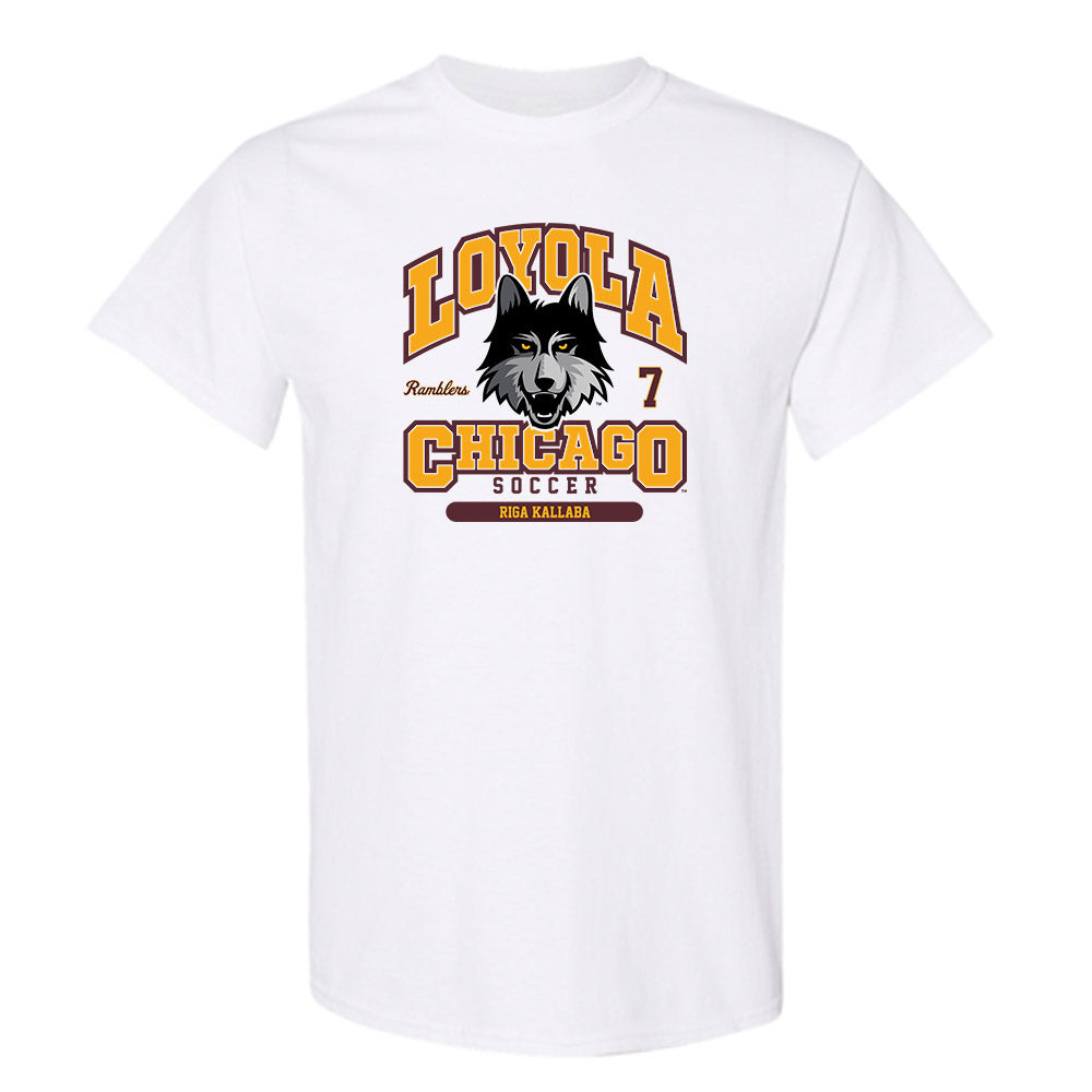Loyola - NCAA Women's Soccer : Riga Kallaba - Classic Fashion Shersey T-Shirt-0