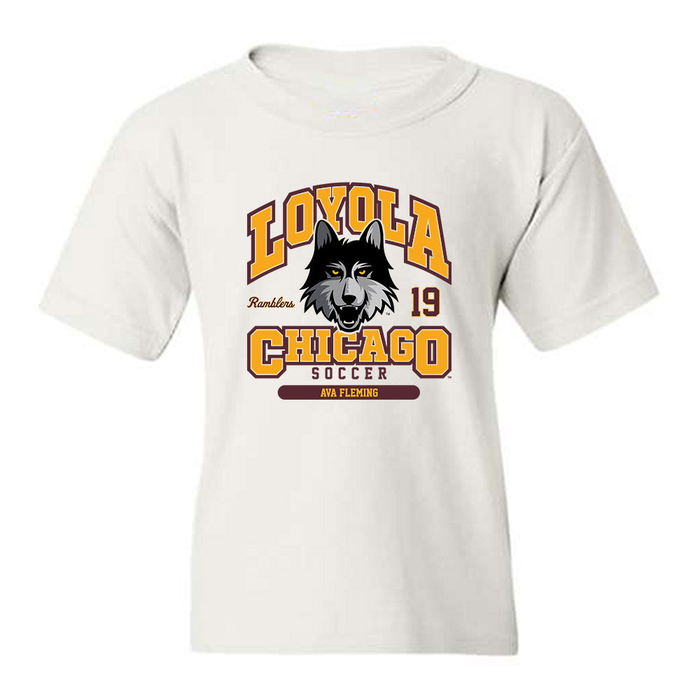 Loyola - NCAA Women's Soccer : Ava Fleming - Classic Fashion Shersey Youth T-Shirt-0