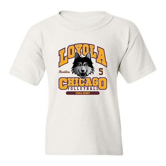 Loyola - NCAA Women's Volleyball : Emma Henry - Classic Fashion Shersey Youth T-Shirt