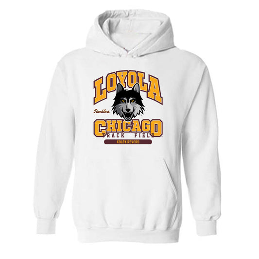 Loyola - NCAA Men's Track & Field : Colby Revord - Classic Fashion Shersey Hooded Sweatshirt-0