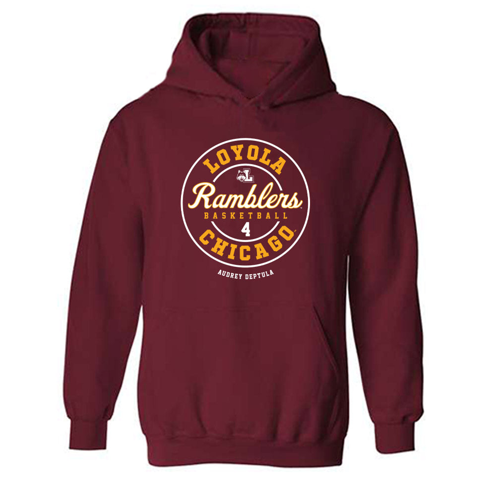  - NCAA Women's Basketball : Audrey Deptula - Classic Fashion Shersey Hooded Sweatshirt-0