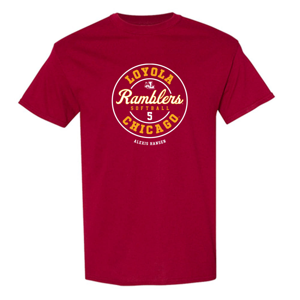 Loyola - NCAA Softball : Alexis Hansen - Classic Fashion Shersey T-Shirt-0