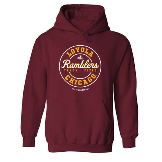 Loyola - NCAA Men's Track & Field : Eugene Niox-chateau - Classic Fashion Shersey Hooded Sweatshirt-0