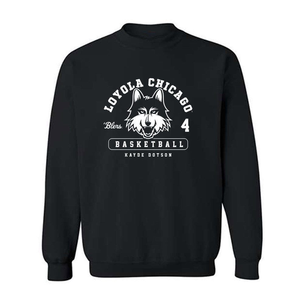 Loyola - NCAA Men's Basketball : Kayde Dotson - Classic Fashion Shersey Crewneck Sweatshirt-0