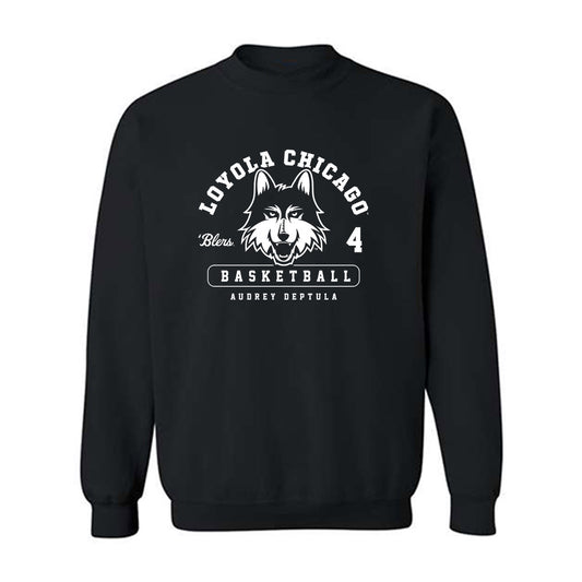  - NCAA Women's Basketball : Audrey Deptula - Classic Fashion Shersey Crewneck Sweatshirt-0