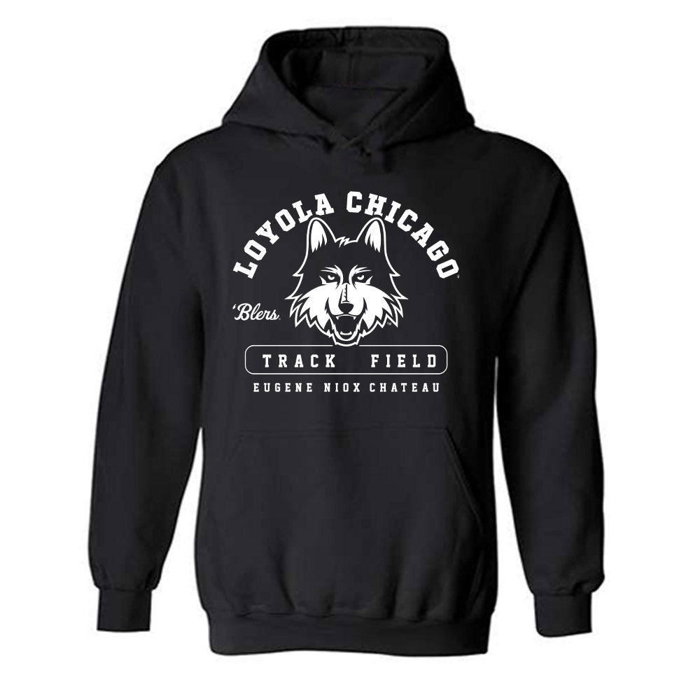 Loyola - NCAA Men's Track & Field : Eugene Niox-chateau - Classic Fashion Shersey Hooded Sweatshirt-0